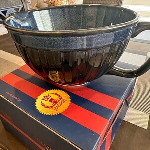 Ceramique 8.5 in mixing cup Andalusian blue stoneware